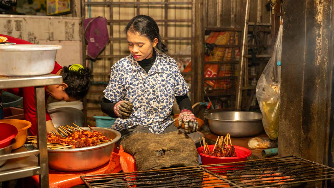 Street food in Siem Reap Cambodia